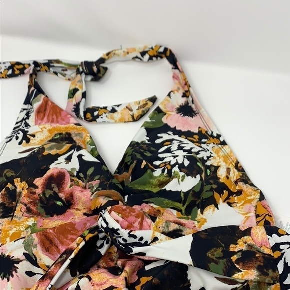 Kona Sol Floral Halter one piece swimsuit Small - Picture 8 of 8